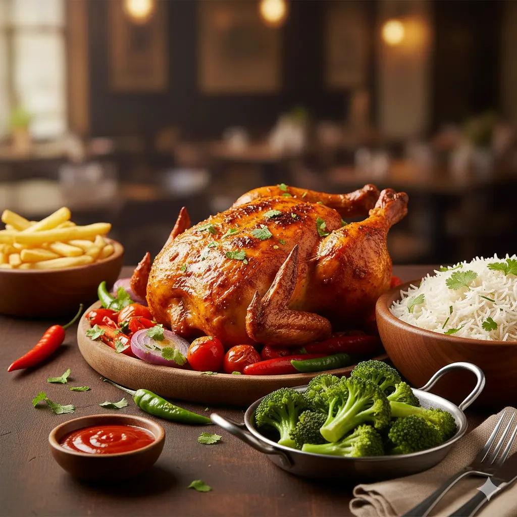 Whole Peri Peri Chicken + 3 side Meal