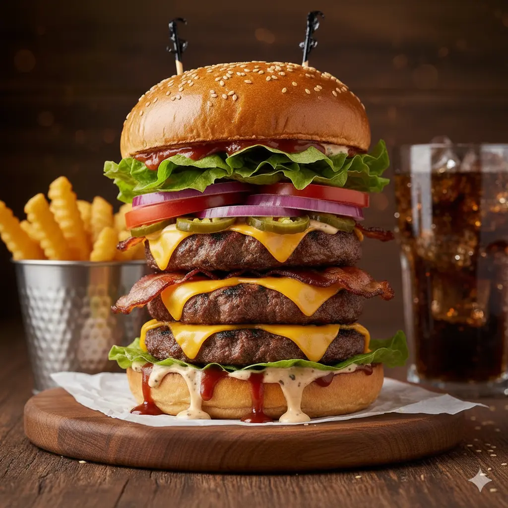 Spicy Mountain Burger Meal