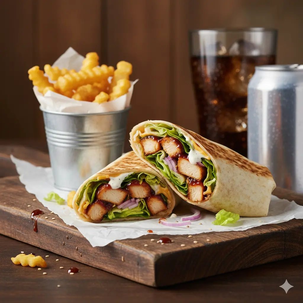 BBQ Chicken Wrap Meal